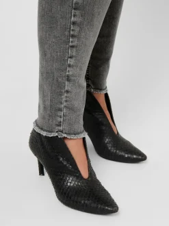 CARWILLY Mittlere Taille Skinny Fit Knöchellang Jeans