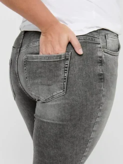 CARWILLY Mittlere Taille Skinny Fit Knöchellang Jeans