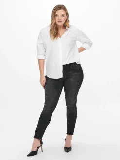 CARWILLY Mittlere Taille Skinny Fit Knöchellang Jeans