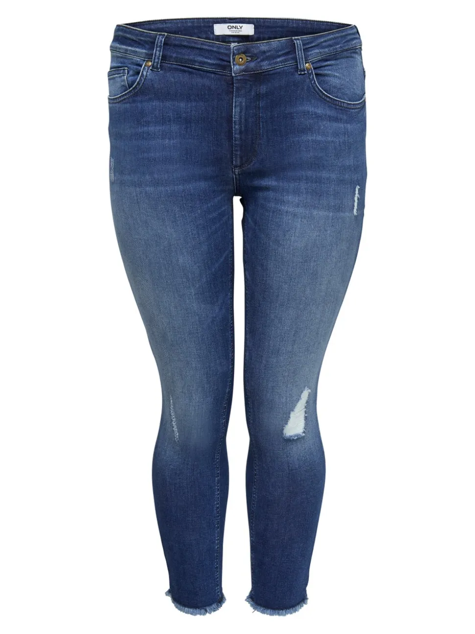 CARWILLY Mittlere Taille Skinny Fit Knöchellang Jeans