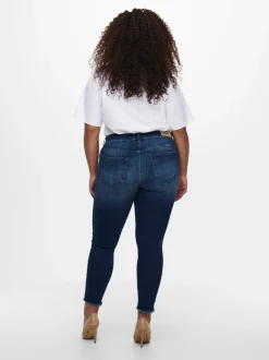 CARWILLY Mittlere Taille Skinny Fit Knöchellang Jeans