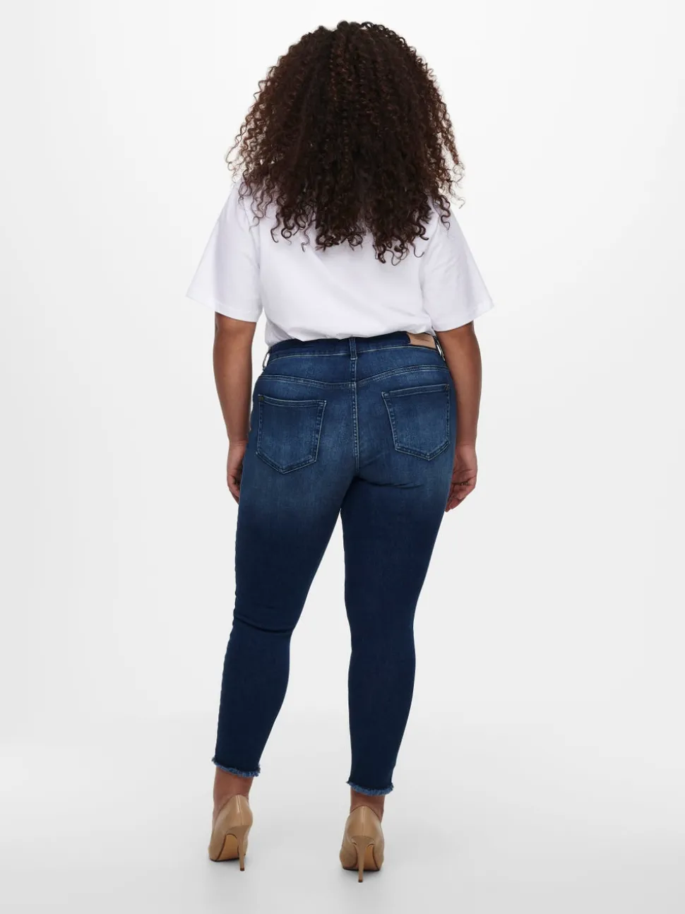 CARWILLY Mittlere Taille Skinny Fit Knöchellang Jeans