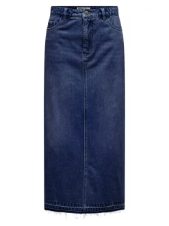 JDYBELLA Denim Jeansrock Langer Rock