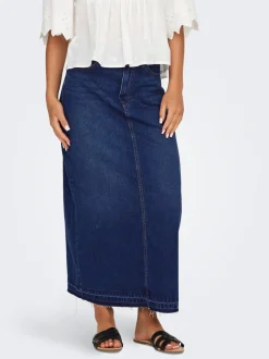 JDYBELLA Denim Jeansrock Langer Rock