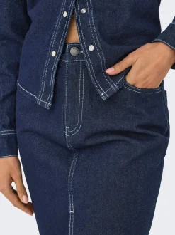 JDYBELLA Denim Jeansrock Midirock