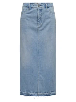 JDYBELLA Denim Jeansrock Langer Rock