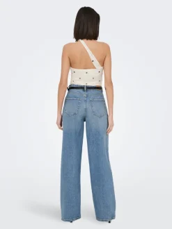 JDYCARINA Hohe Taille Weiter Beinschnitt Jeans
