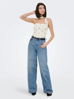 JDYCARINA Hohe Taille Weiter Beinschnitt Jeans
