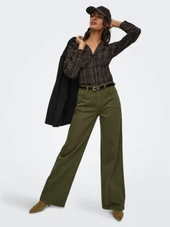 JDYCARINA Hohe Taille Weiter Beinschnitt Jeans