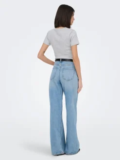 JDYCARINA Hohe Taille Weiter Beinschnitt Jeans