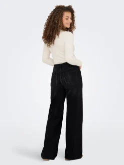 JDYCARINA Hohe Taille Weiter Beinschnitt Jeans