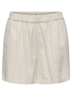 JDYCAYA Hohe Taille Normal geschnitten Leinen Shorts