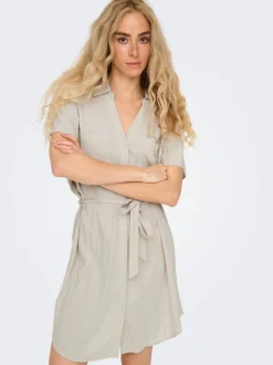 JDYCAYA Leinen Kurzes Kleid