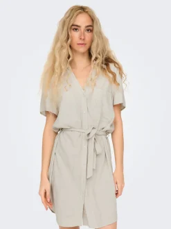 JDYCAYA Leinen Kurzes Kleid