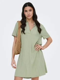 JDYCAYA Leinen Kurzes Kleid