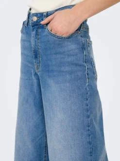 JDYFELINA-FINA Hohe Taille Weiter Beinschnitt Jeans
