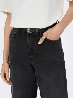 JDYFELINA-FINA Hohe Taille Weiter Beinschnitt Jeans