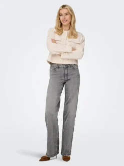 JDYFELINA-FINA Hohe Taille Weiter Beinschnitt Jeans