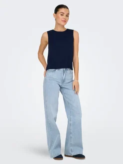 JDYFELINA-FINA Hohe Taille Weiter Beinschnitt Jeans