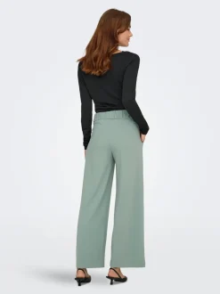 JDYGEGGO Weiter Beinschnitt Hose mit weitem Beinschnitt