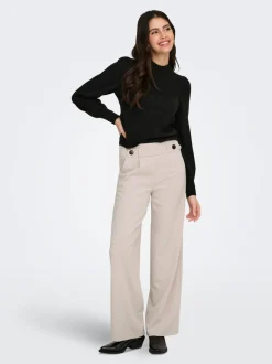 JDYGEGGO Weiter Beinschnitt Hose mit weitem Beinschnitt