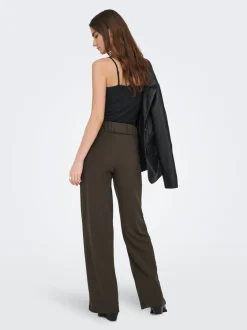 JDYGEGGO Weiter Beinschnitt Hose mit weitem Beinschnitt