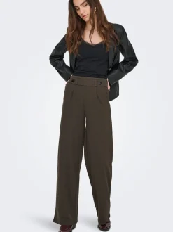 JDYGEGGO Weiter Beinschnitt Hose mit weitem Beinschnitt