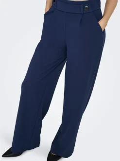 JDYGEGGO Weiter Beinschnitt Hose mit weitem Beinschnitt