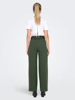 JDYGEGGO Weiter Beinschnitt Hose mit weitem Beinschnitt