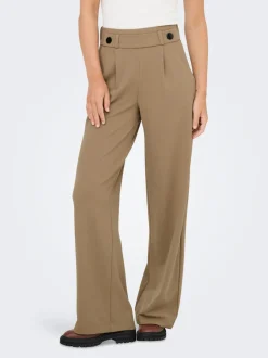 JDYGEGGO Weiter Beinschnitt Hose mit weitem Beinschnitt