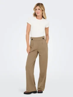 JDYGEGGO Weiter Beinschnitt Hose mit weitem Beinschnitt