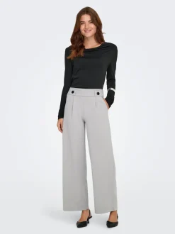 JDYGEGGO Weiter Beinschnitt Hose mit weitem Beinschnitt