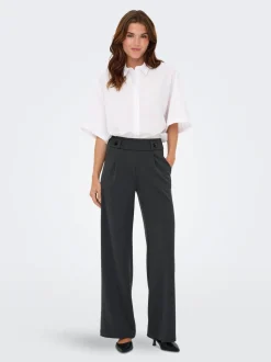 JDYGEGGO Weiter Beinschnitt Hose mit weitem Beinschnitt