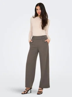 JDYGEGGO Weiter Beinschnitt Hose mit weitem Beinschnitt
