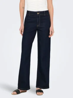 JDYGEGS Hohe Taille Weiter Beinschnitt Jeans