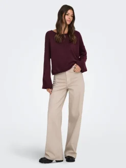 JDYIRIS Normal geschnitten Hose mit weitem Beinschnitt