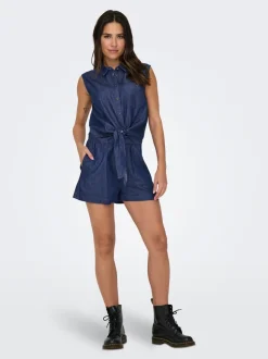 JDYKAI Hohe Taille Normal geschnitten Jeans-Shorts