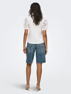 JDYLINA Mittlere Taille Locker geschnitten Bermuda Shorts