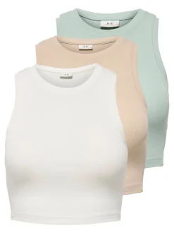 JDYLUCKY 3er-pack Tanktop