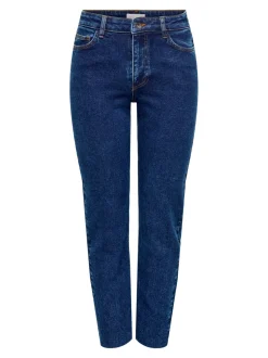 JDYLULLU Hohe Taille Gerade geschnitten Knöchellang Jeans
