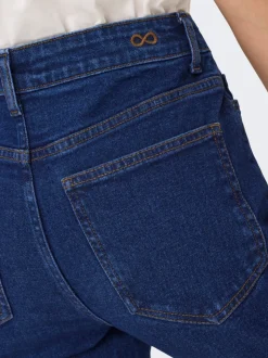 JDYLULLU Hohe Taille Gerade geschnitten Knöchellang Jeans