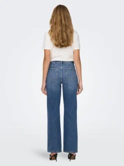 JDYMAYA Hohe Taille Weiter Beinschnitt Jeans