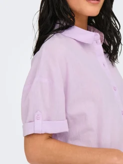 JDYMILA Leinen Midikleid