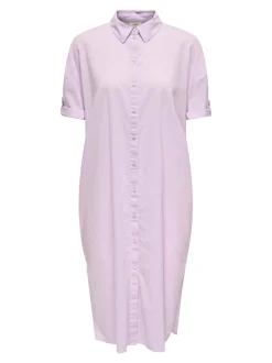 JDYMILA Leinen Midikleid