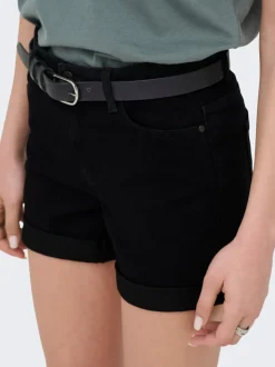 JDYMOON Mittlere Taille Normal geschnitten Jeans-Shorts