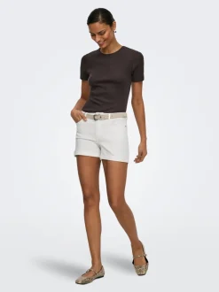 JDYMOON Mittlere Taille Normal geschnitten Jeans-Shorts