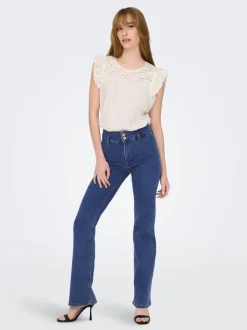 JDYNEWNIKKI Hohe Taille Flared Jeans