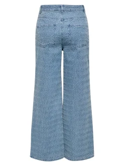 JDYNICO Hohe Taille Weiter Beinschnitt Jeans