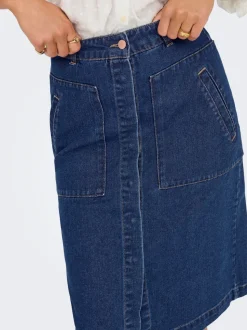 JDYOLIVIA Denim Jeansrock Langer Rock
