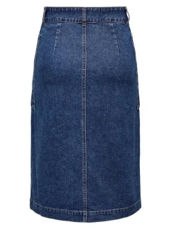 JDYOLIVIA Denim Jeansrock Langer Rock